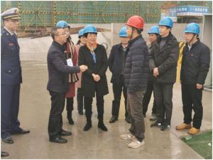 吳興區(qū)人大常委會黨組書記、主任吳旭一行調(diào)研市北32#地塊項目工程